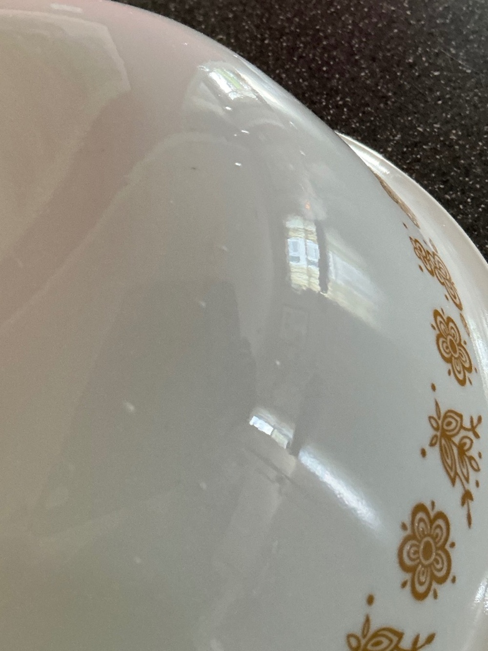 Vintage Corelle Butterfly Gold Serving Bowl Large 10.25” Retired Corning Glass - Picture 14 of 14